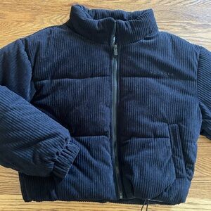 YoungLA Black Corduroy Puffer Sweater